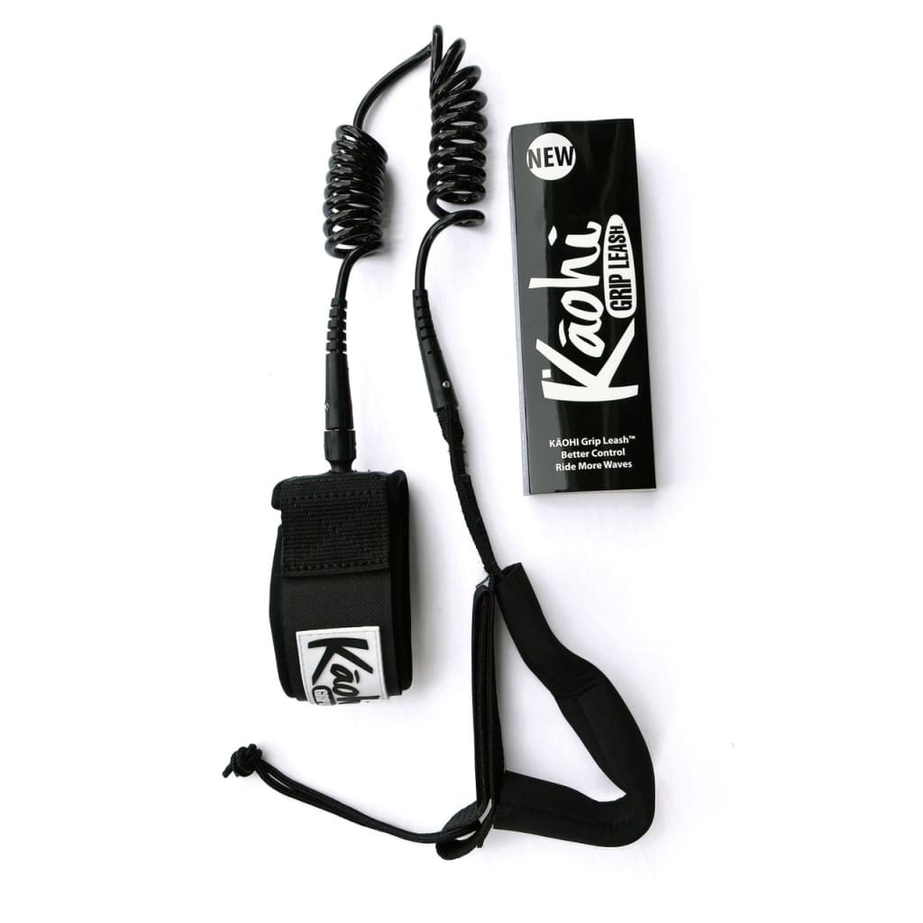 Kaohi Double Coil Leash 1.5" One Hand Cuff - West Coast Paddle Sports