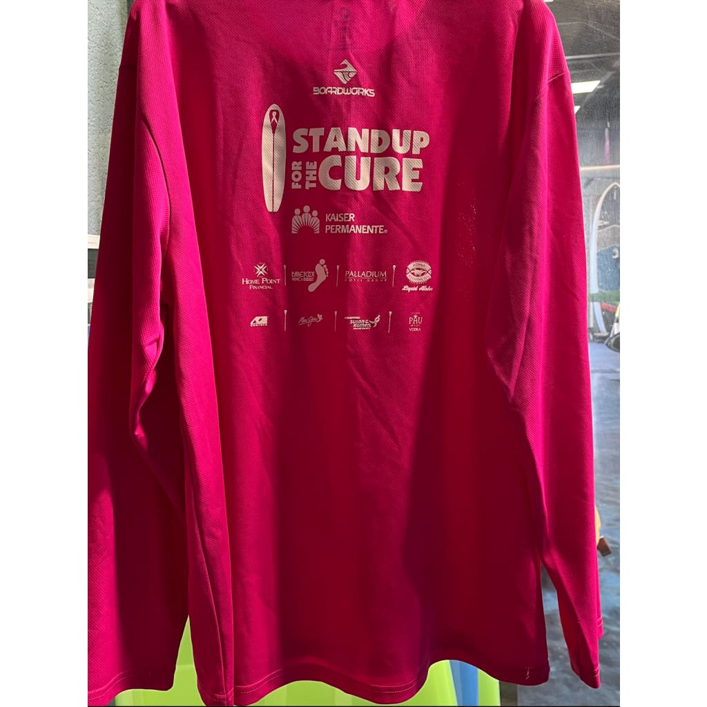 Men's XXL Stand of For the Cure long sleeve race jersey - West Coast Paddle Sports