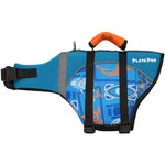 PlayaPup Dog Life Jacket (Pet Flotation Life Preserver) - S / Tribal-Shark Blue - GEAR/EQUIPMENT