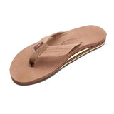 RAINBOW DARK BROWN LEATHER DOUBLE LAYER MEN SANDALS - West Coast Paddle Sports