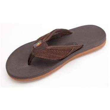 RAINBOW EAST CAPE MENS MOLDED RUBBER DARK BROWN SANDALS - West Coast Paddle Sports