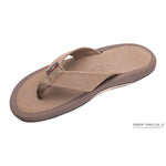 Rainbow Men’s Dark Brown Navigator - Orthopedic with Arch a Leather Top and Tapered Strap - APPAREL