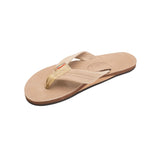 Rainbow Women’s Sierra Brown Single Layer Arch Support Premier Leather with 1 Strap Sandal - APPAREL