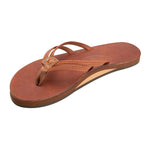 Rainbow Women’s The Sandpiper - Luxury Leather Single Layer Arch Support with a Double Narrow 1/3 Strap - APPAREL