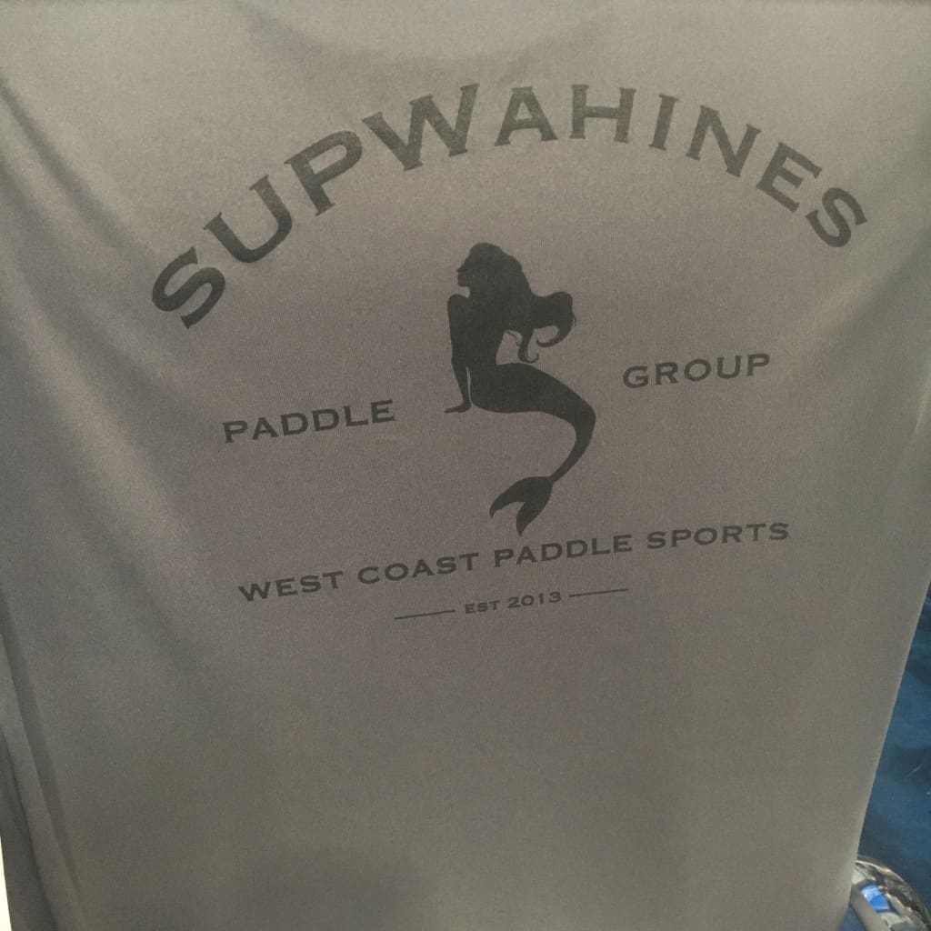 SupWahines Grey short Sleeve Race Jersey Men's Small - West Coast Paddle Sports