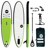 The POP Up – Black/Green Inflatable SUP 11’ - BOARDS