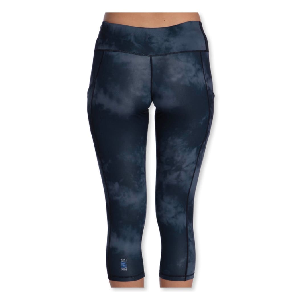 WCPS WOMEN'S SURF 3/4 LEGGING BAY ISLANDS - BLK CAMO - West Coast Paddle Sports
