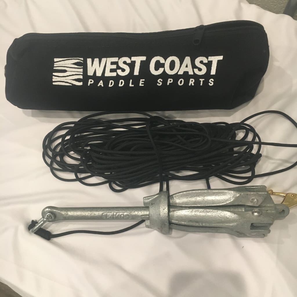 West Coast Paddle Sports 3.5 lb Anchor with Bag and Line - West Coast Paddle Sports