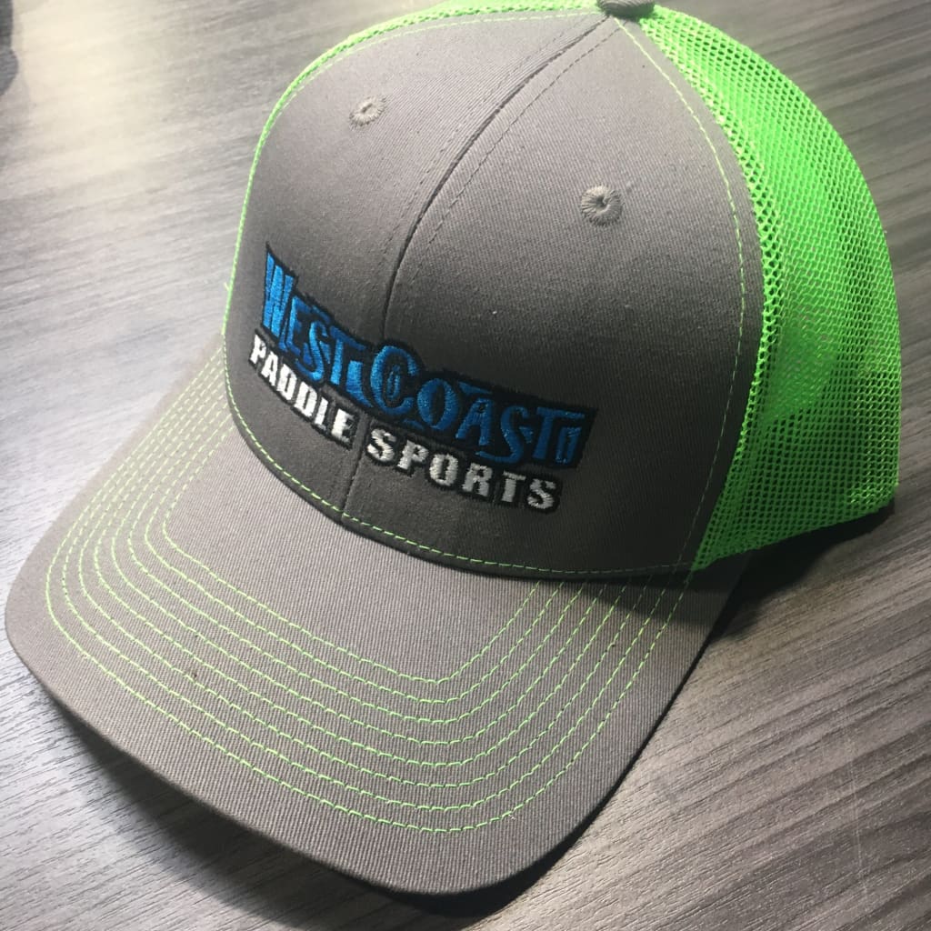 West Coast Paddle Sports Neon green Trucker hat - West Coast Paddle Sports