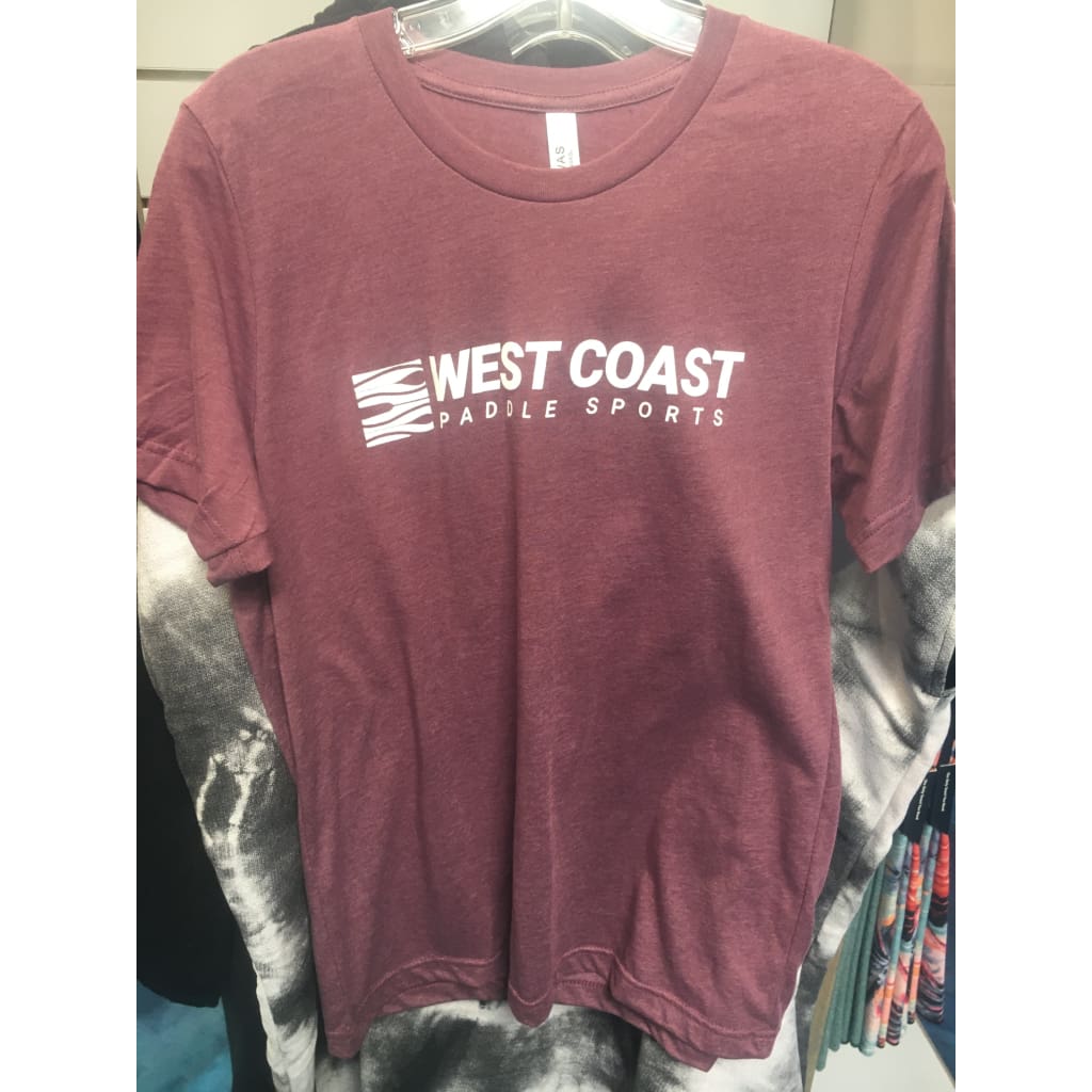 West Coast Paddle Sports 2021 Unisex Casual TShirt - Heather Maroon / S - APPAREL