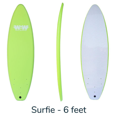 WOW 6 Foot Foam Surfboard/ Lime Green - BOARDS