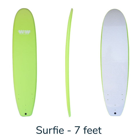WOW 7 Foot Foam Surfboard/ Green - BOARDS