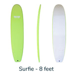 WOW 8 Foot Foam Surfboard/ lime green - BOARDS